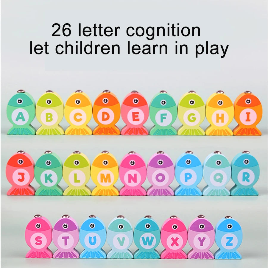 Montessori Multifunctional Fishing Toy for Children Radish Pulling & Feeding Game Combination Preschool Educational Toy for Kids