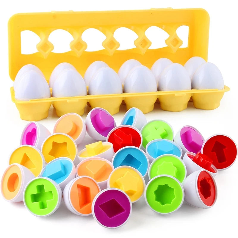 Baby Learning Educational Toy Smart Egg Toy Games Shape Matching Eggs Montessori Sorters Toys Toys For Kids Children 2 3 4 Years