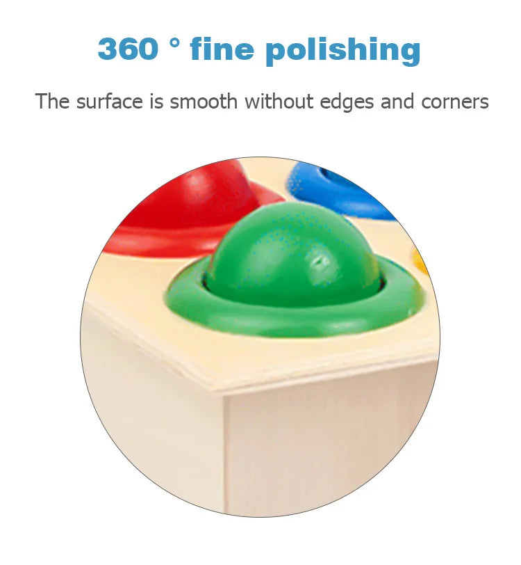 Wooden Hammering Ball Game Knocks Toys Montessori For Children Board Puzzle Game for Boys and Girls Family