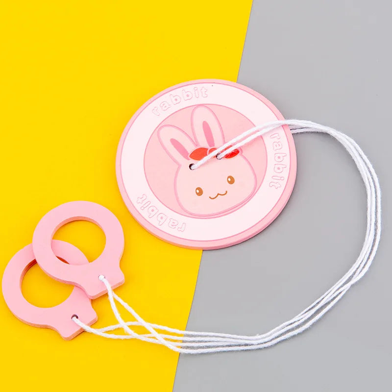 DIY Montessori Busy Board Wooden Accessories Hand Pulled Wheel Gear Drum Car Board Castle Early Educational Toy For Childre Gift