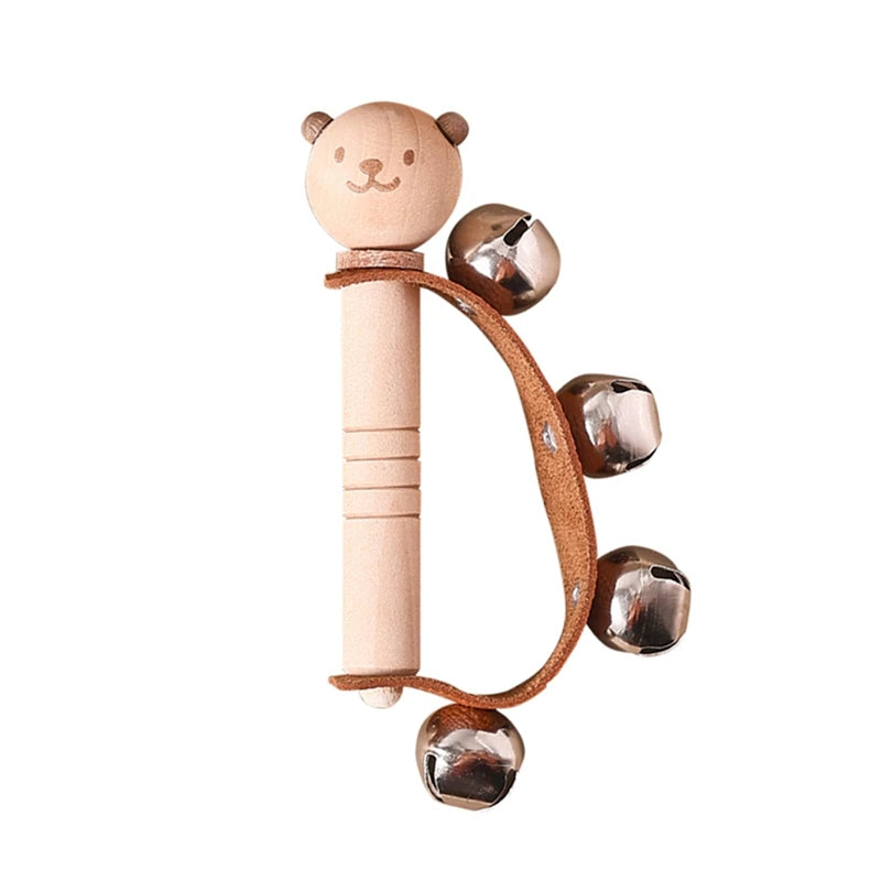 Montessori Wooden Toy Multicolor Xylophone Bell Beads Drum Column Musical Instrument Toy Kid Educational Musical Instrument Gift