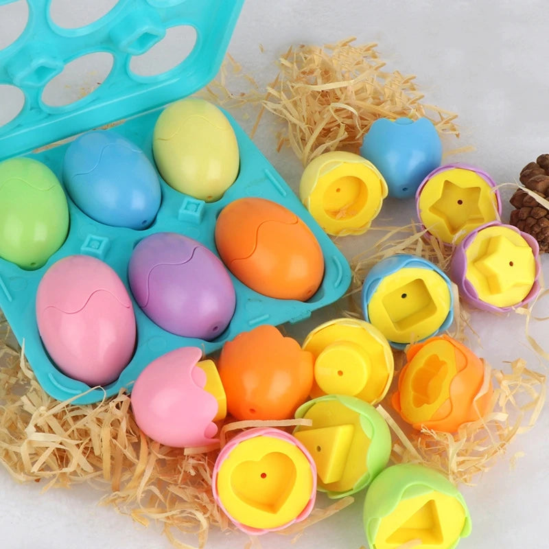 Baby Learning Educational Toy Smart Egg Toy Games Shape Matching Eggs Montessori Sorters Toys Toys For Kids Children 2 3 4 Years