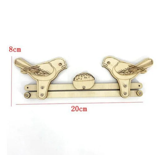 Baby Montessori Busy Board DIY Wooden Toy  Accessories Robot Lock Gear Horn Zipper Educational Graffiti Toy for Children Gifts