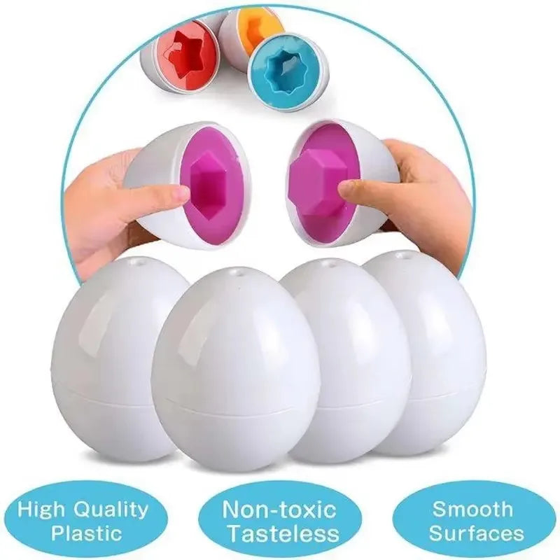 Baby Learning Educational Toy Smart Egg Toy Games Shape Matching Eggs Montessori Sorters Toys Toys For Kids Children 2 3 4 Years