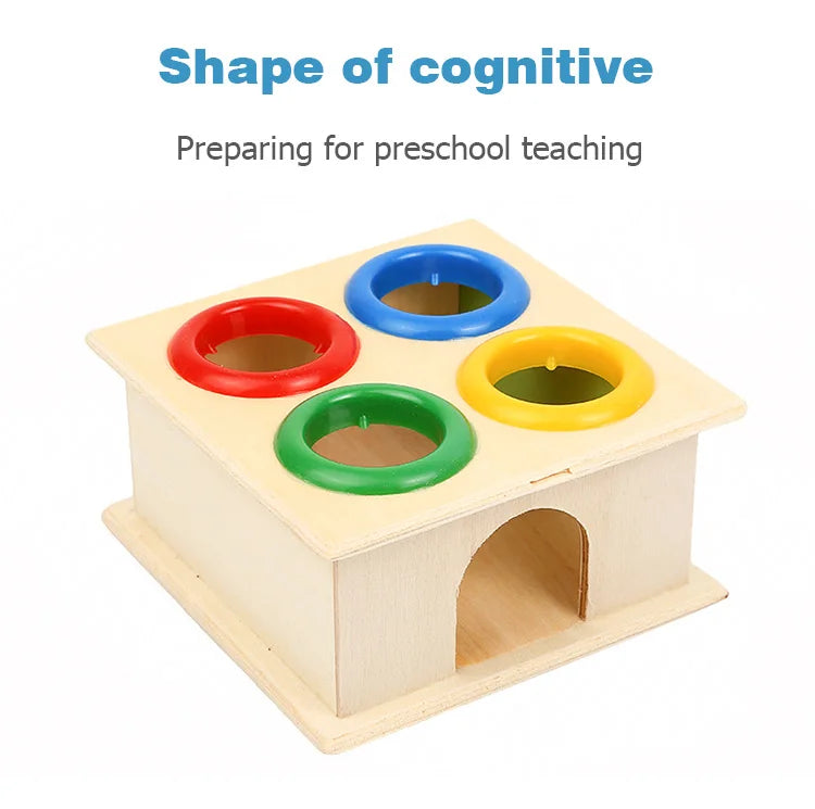 Wooden Hammering Ball Game Knocks Toys Montessori For Children Board Puzzle Game for Boys and Girls Family