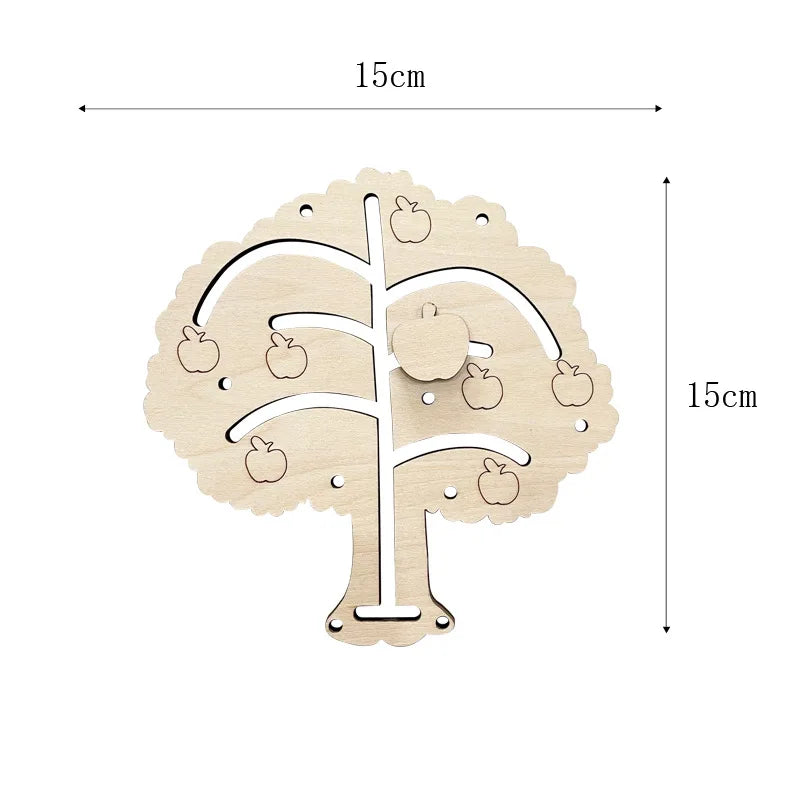 Montessori Busy Board DIY Wood Accessories Early Ball Calculation Bulldozer Castle Helicopter Educational Toy For Children Gifts
