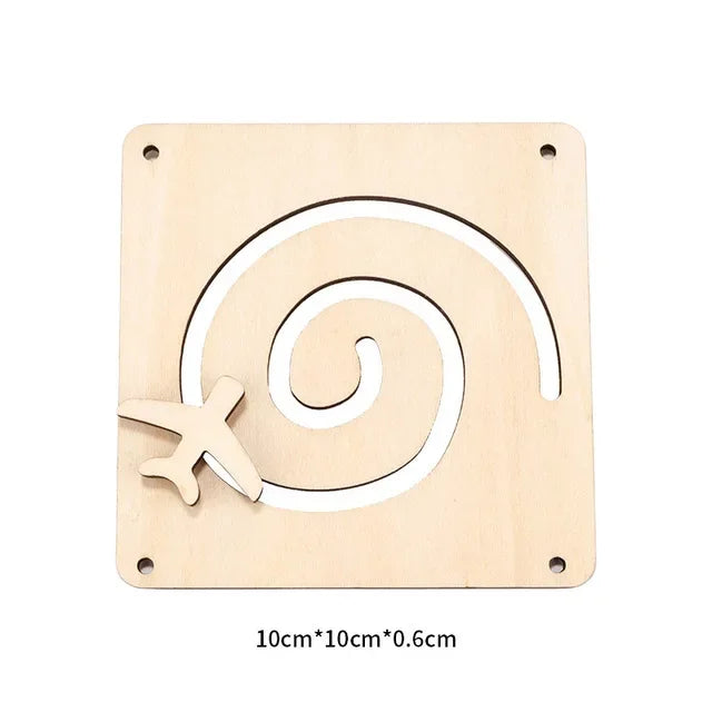 Early DIY Montessori Busy Board Wooden Toy Accessory Educational Toy Unlock Sensory Educational Toy Wooden Game for Children