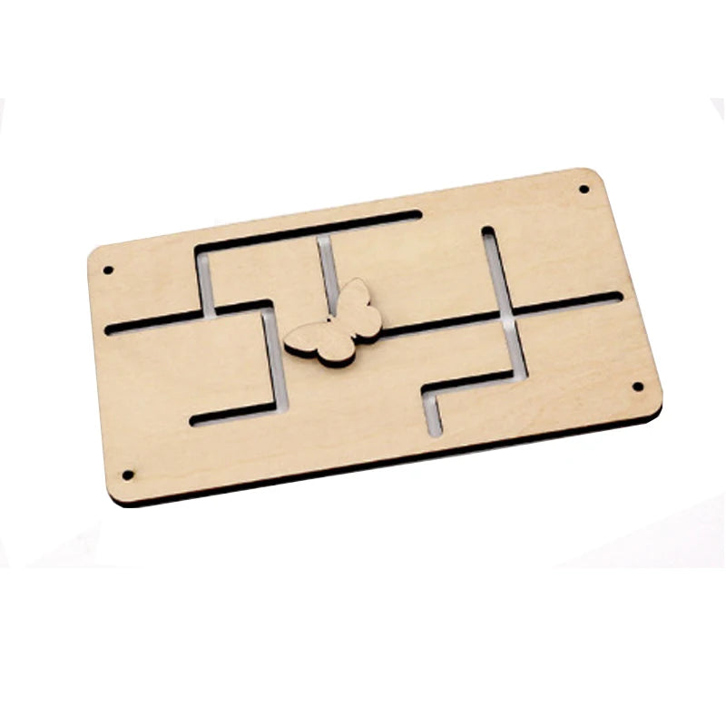Baby Montessori Busy Board DIY Wooden Toy  Accessories Robot Lock Gear Horn Zipper Educational Graffiti Toy for Children Gifts