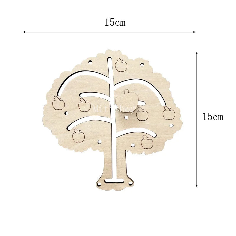 Montessori Busy Board DIY Wood Accessories Early Ball Calculation Bulldozer Castle Helicopter Educational Toy For Children Gifts