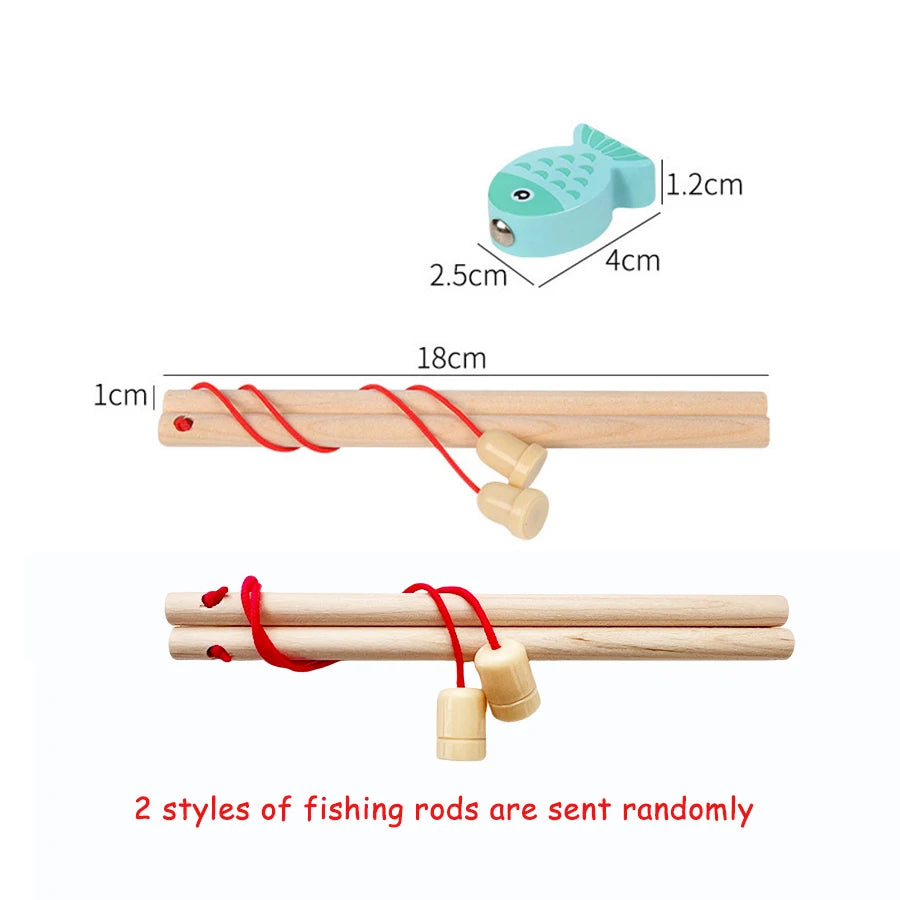 Montessori Multifunctional Fishing Toy for Children Radish Pulling & Feeding Game Combination Preschool Educational Toy for Kids