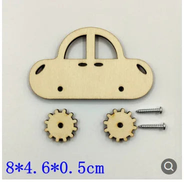 Baby Montessori Busy Board DIY Wooden Toy  Accessories Robot Lock Gear Horn Zipper Educational Graffiti Toy for Children Gifts