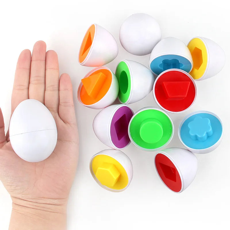 Baby Learning Educational Toy Smart Egg Toy Games Shape Matching Eggs Montessori Sorters Toys Toys For Kids Children 2 3 4 Years