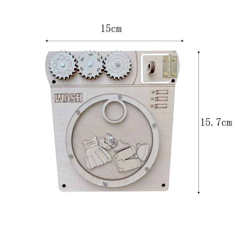 Busy Board Accessories DIY Toys Wooden Parts Montessori Educational Toy For Kids Children Activity Sensory Busyboard Accessories