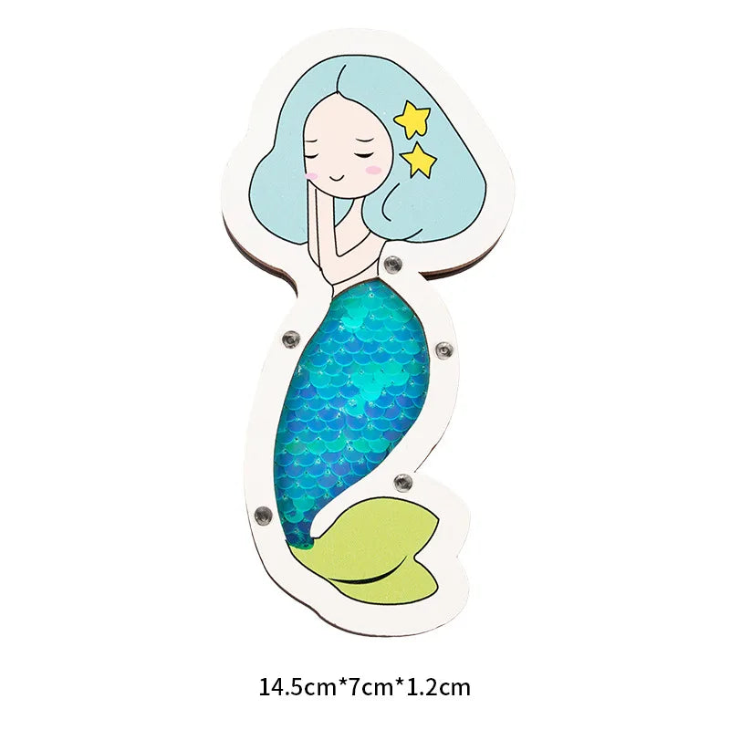 DIY Busy Board Baby Accessories Kids Wooden Toys Montessori Sensory Activity Educational Games Switch Doorbell for Children Gift