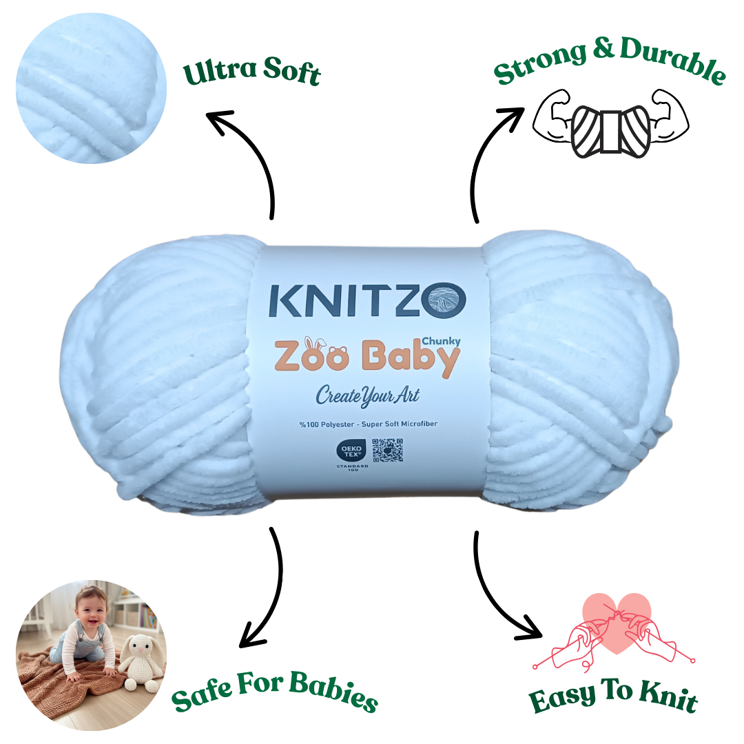 Zoo Baby | Premium Chenille Yarn