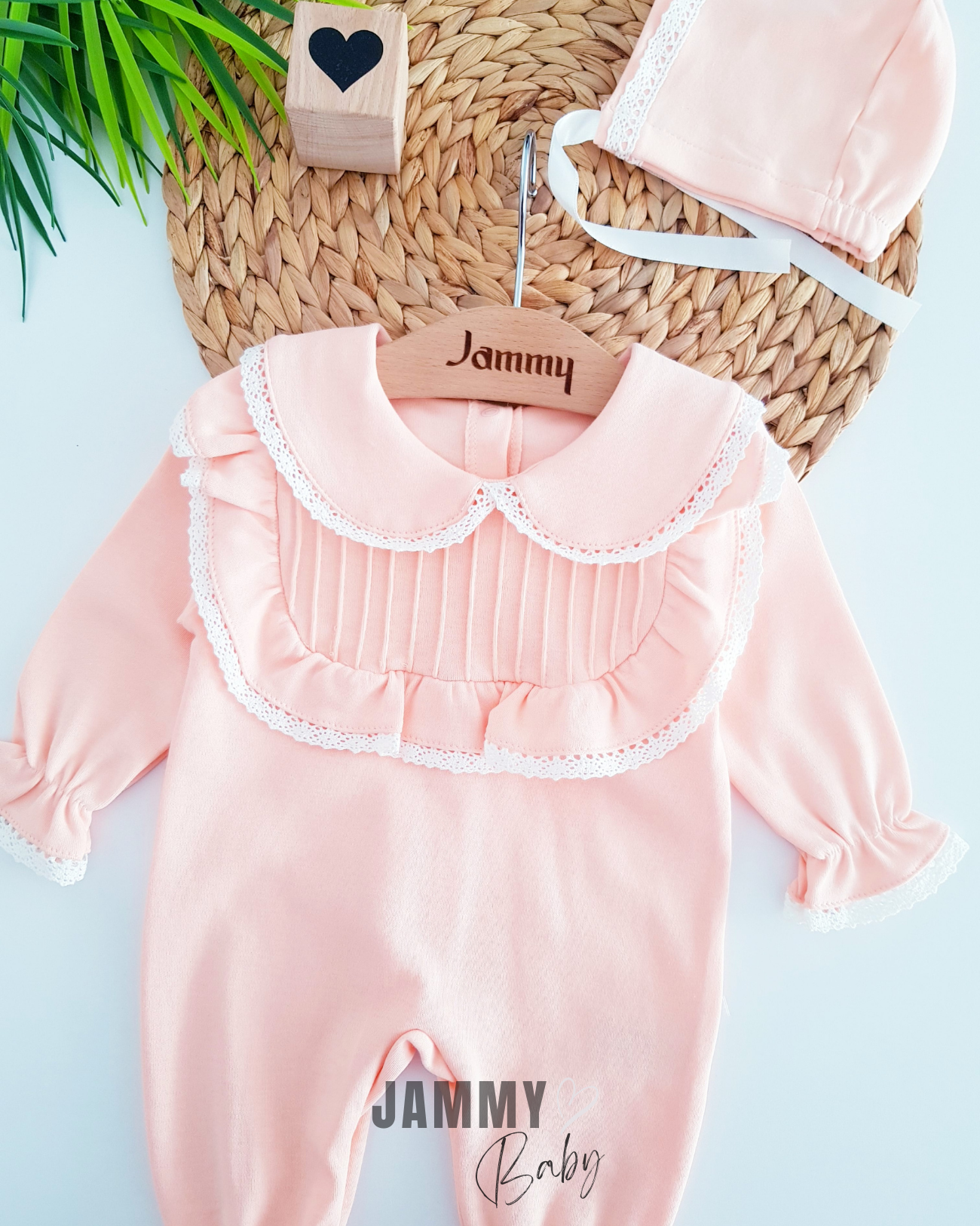 Amanda geribbelde muts jumpsuit set-ZALM