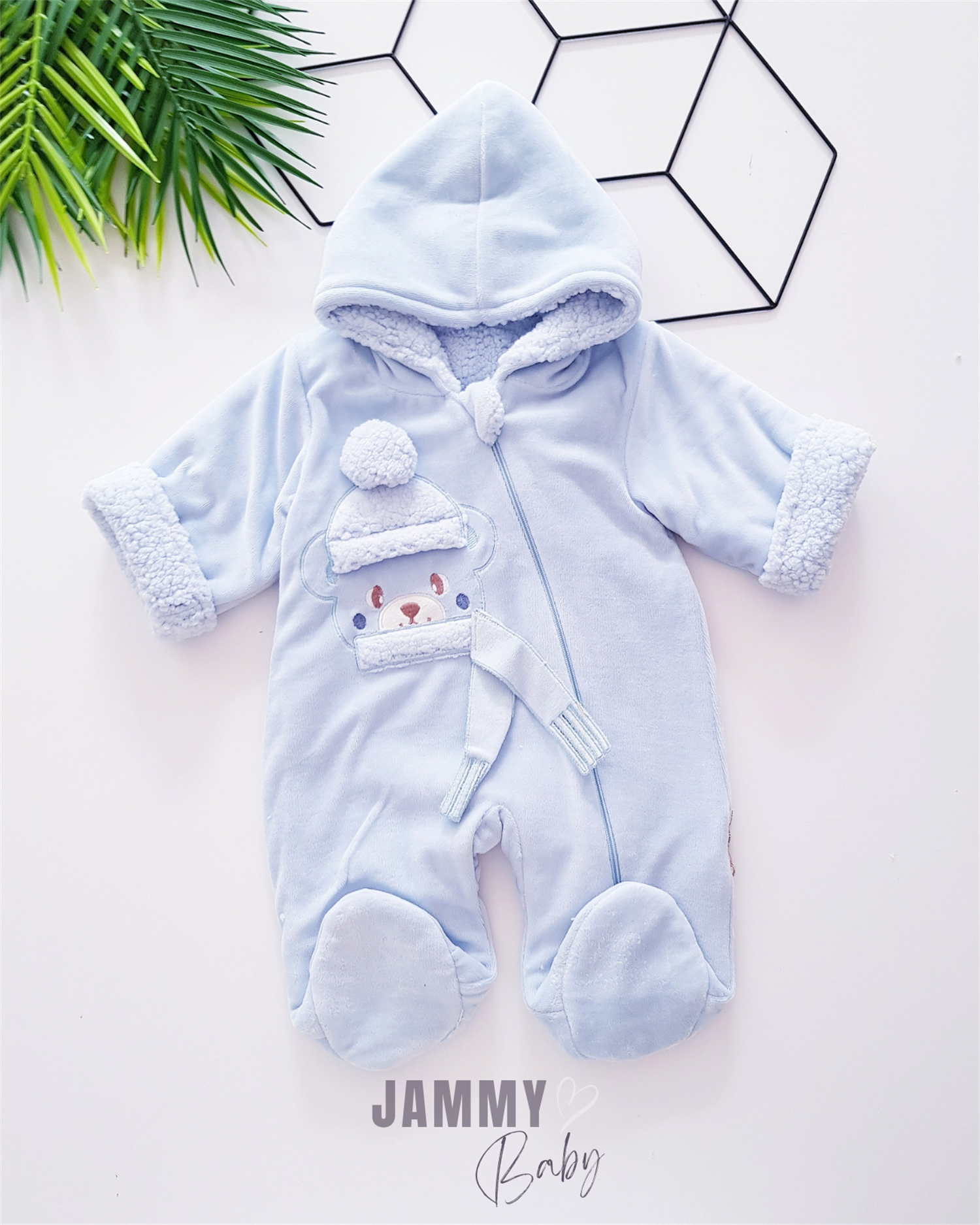 Atkı Teddy Bear Welsoft Dolgulu Tulum-MAVİ
