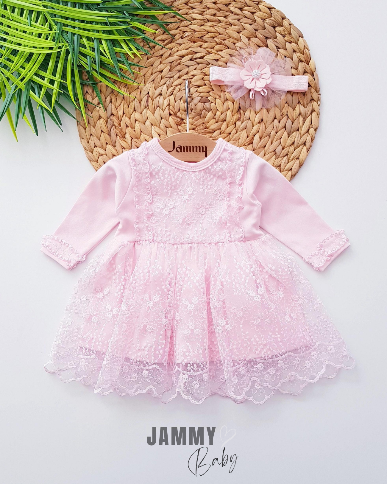 Begonia Lace Special Day&Mevlüt-jurk set-ROZE