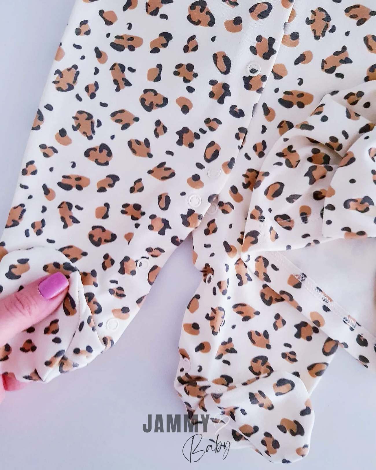 Leopar Tulum Takımı ve Bonnet Şapka-KREM