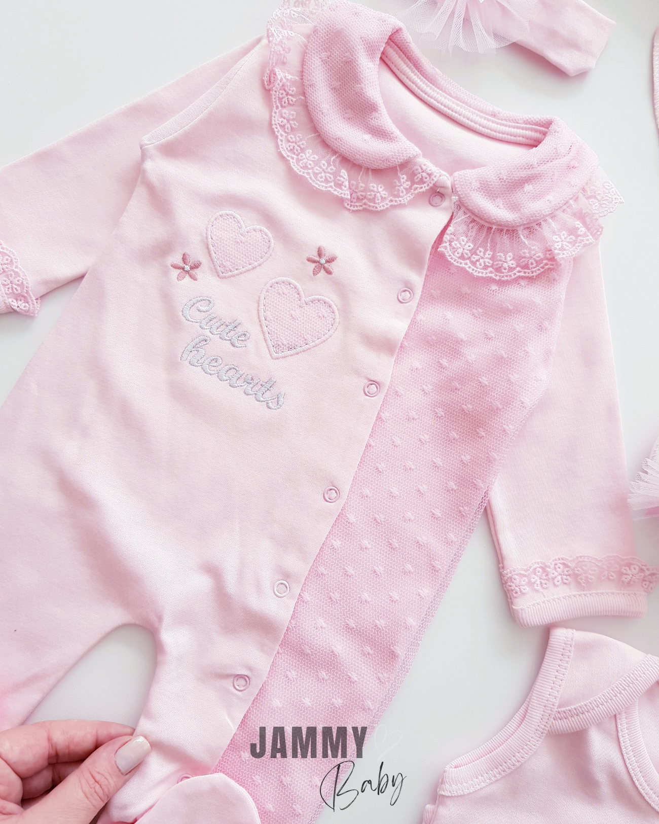 Cute Love 11-delige ziekenhuisontslagset-ROZE
