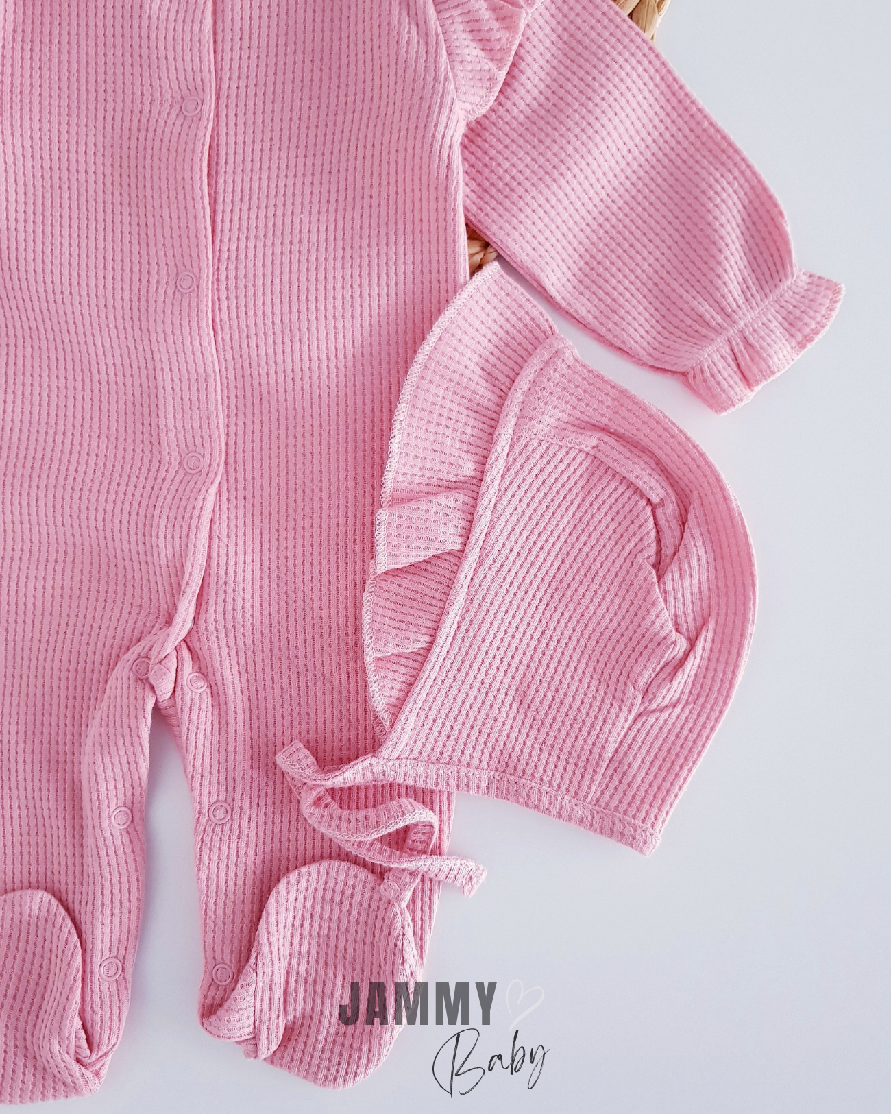 Dina Waffle Laura Şapka Tulum Takımı-DRY ROSE