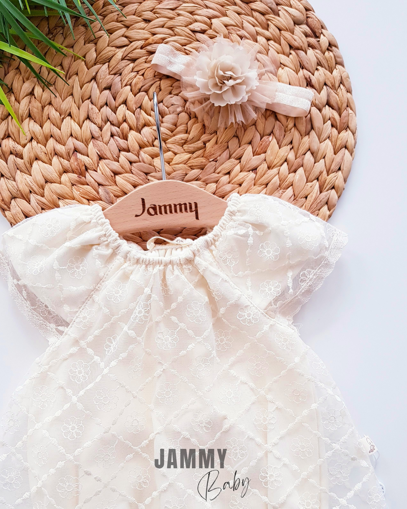 Gipür Elbise Detaylı Bodysuit Elbise Takımı-NATURAL