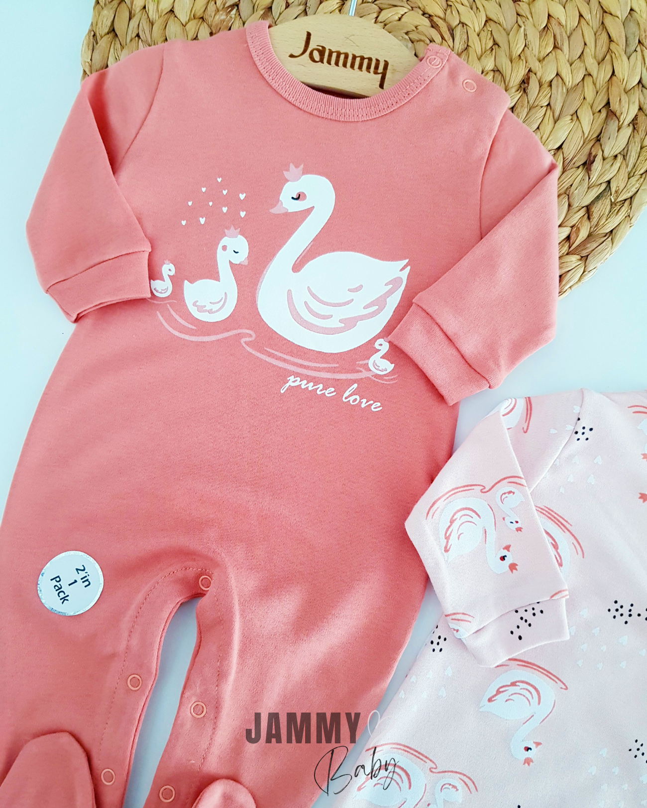 Swan 2 Parça Tulum Takımı-ŞEFTALİ