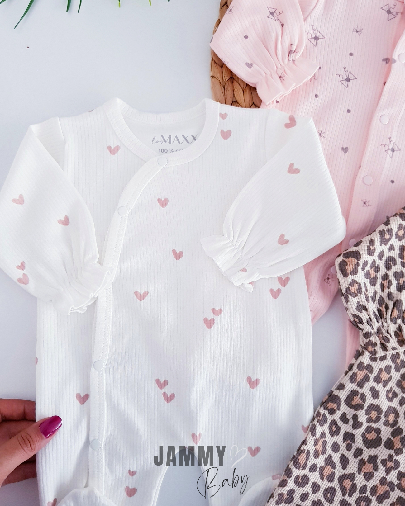 Leopar Kalp Desenli 3 Parça Tulum Takımı-RENKLİ