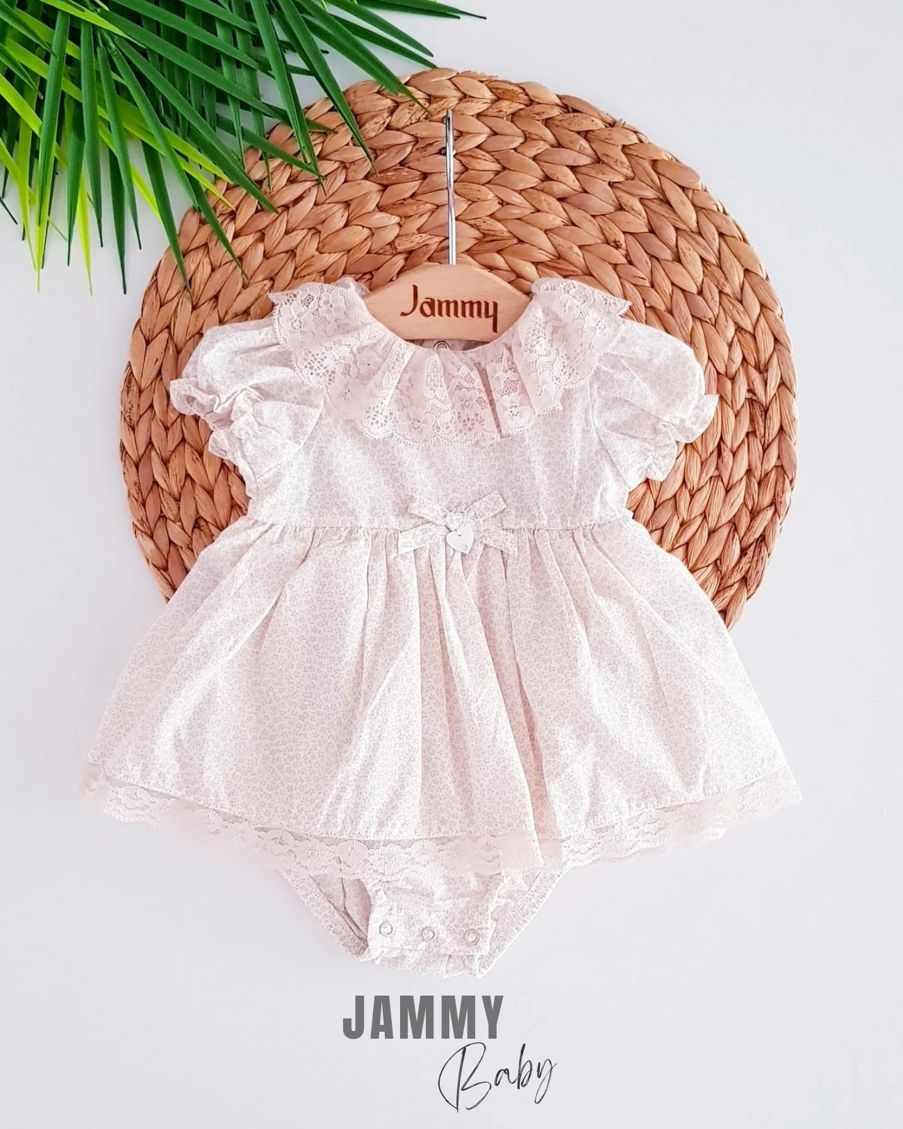 Linda Tiny Çiçek Desenli Bodysuit Elbise-BEJ
