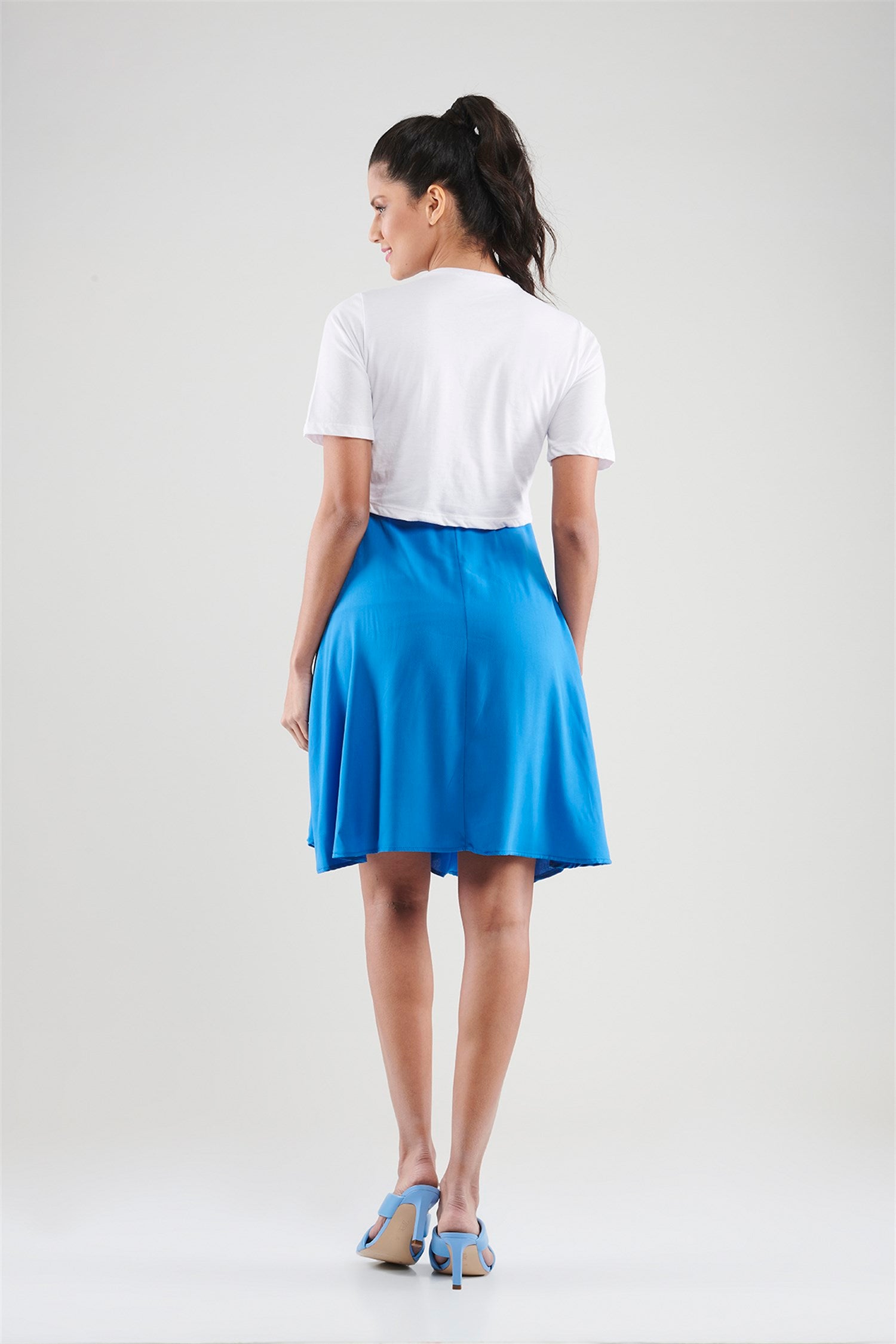 Lorena zwangerschapsjurk - BLAUW