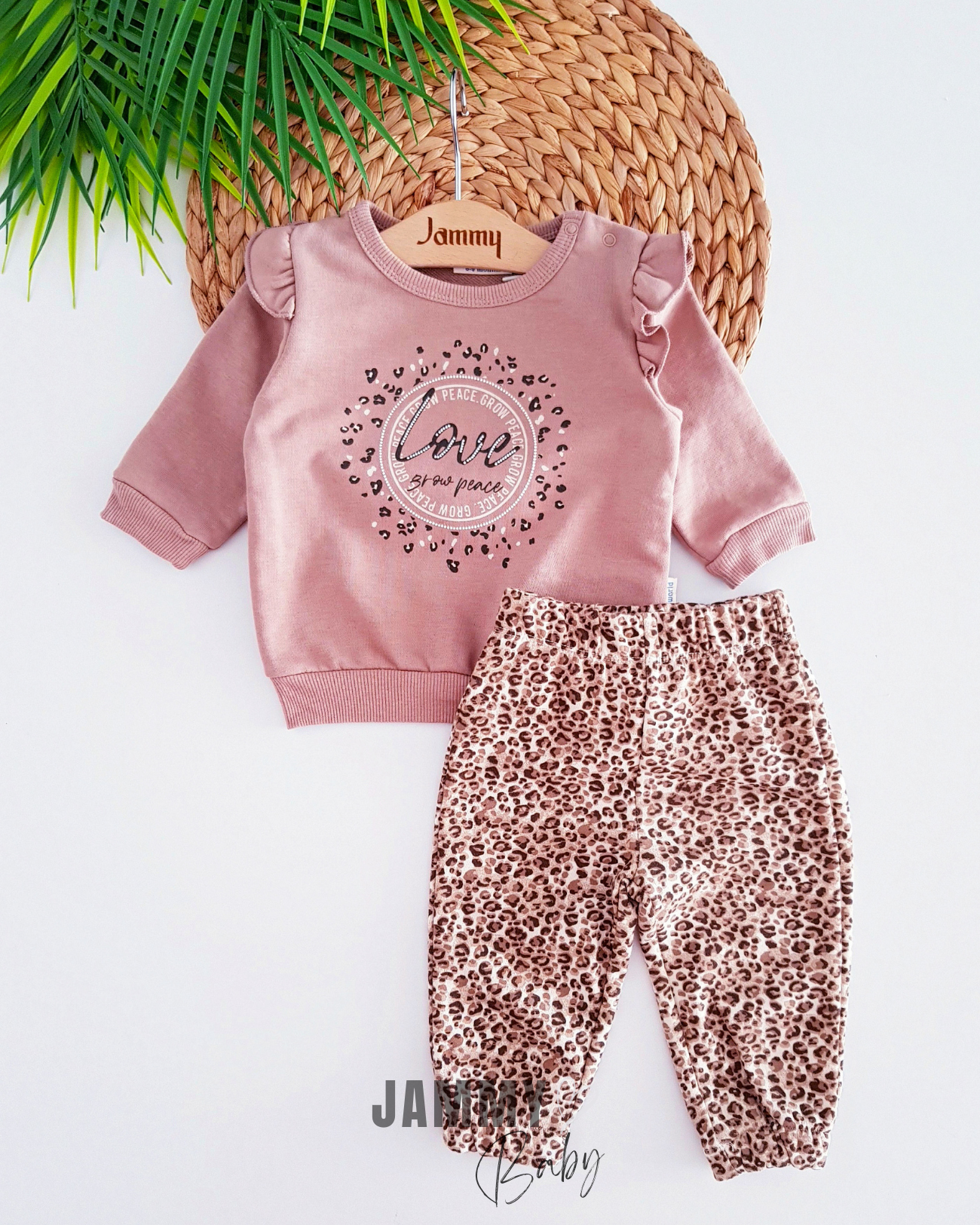 Love Leopard 2 Piece Set-LIGHT BROWN