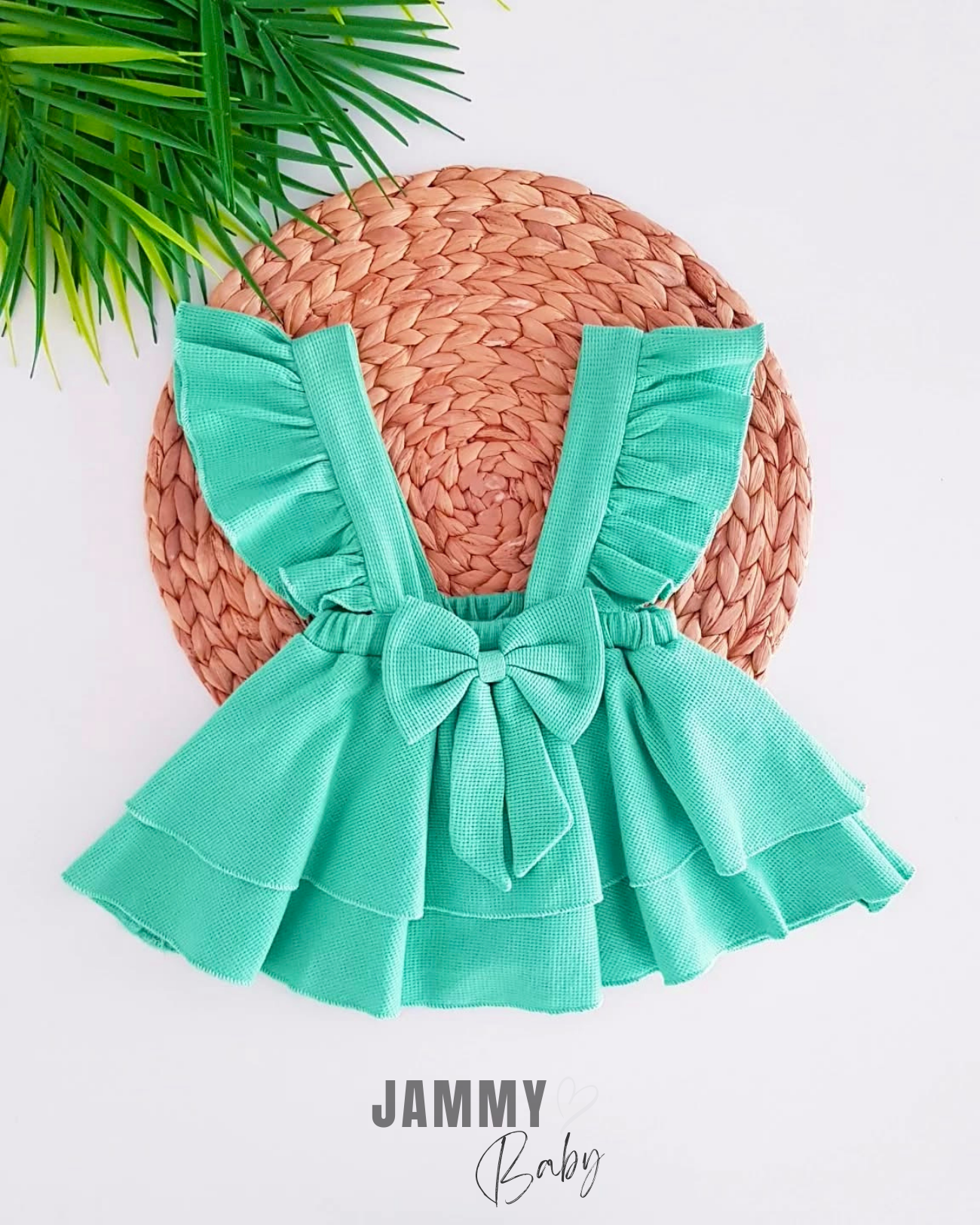 Luana Waffle Vest Dress Set-ÇAĞLA GREEN