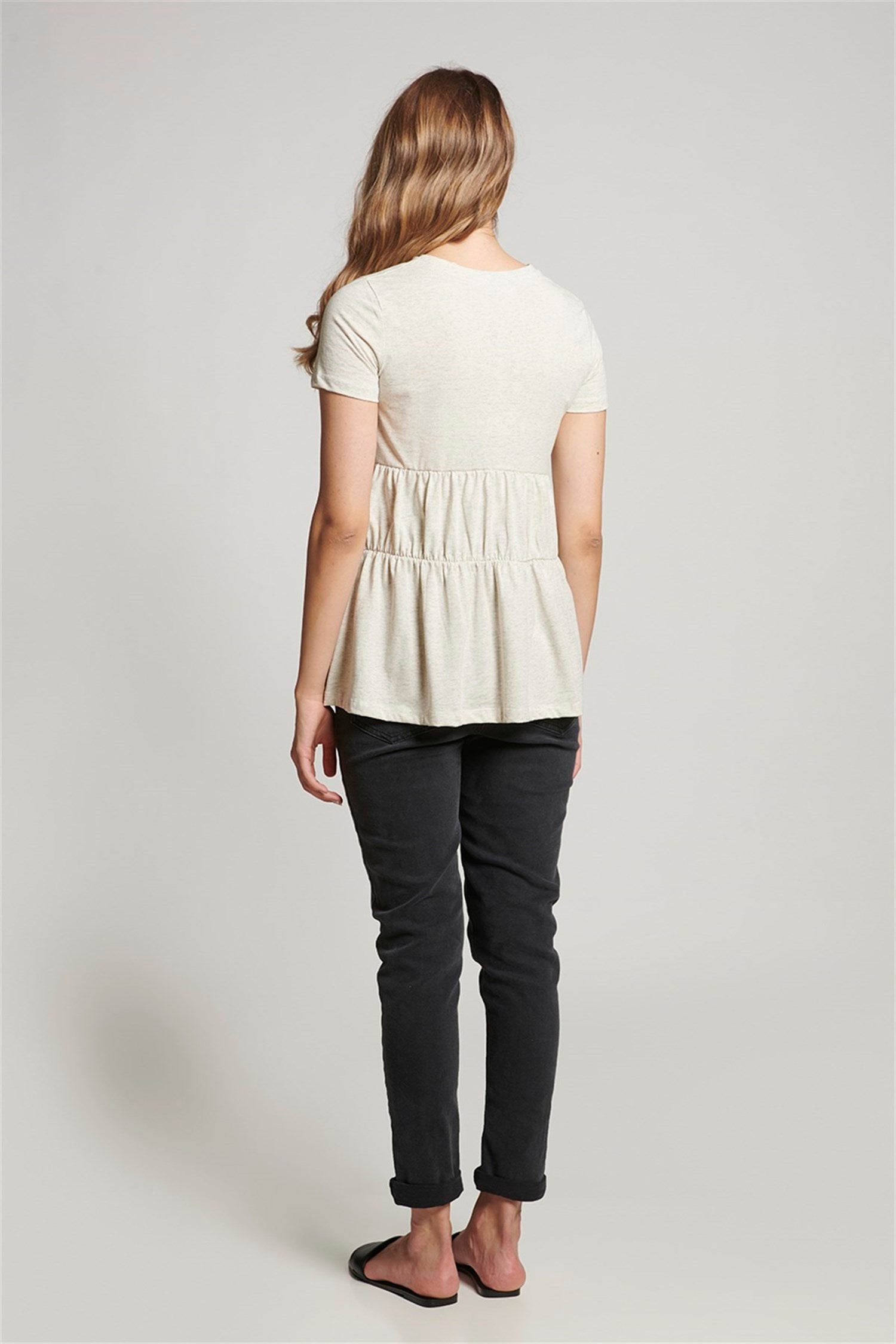 Luce Zwangere T-shirt - GRIJS MELANGE