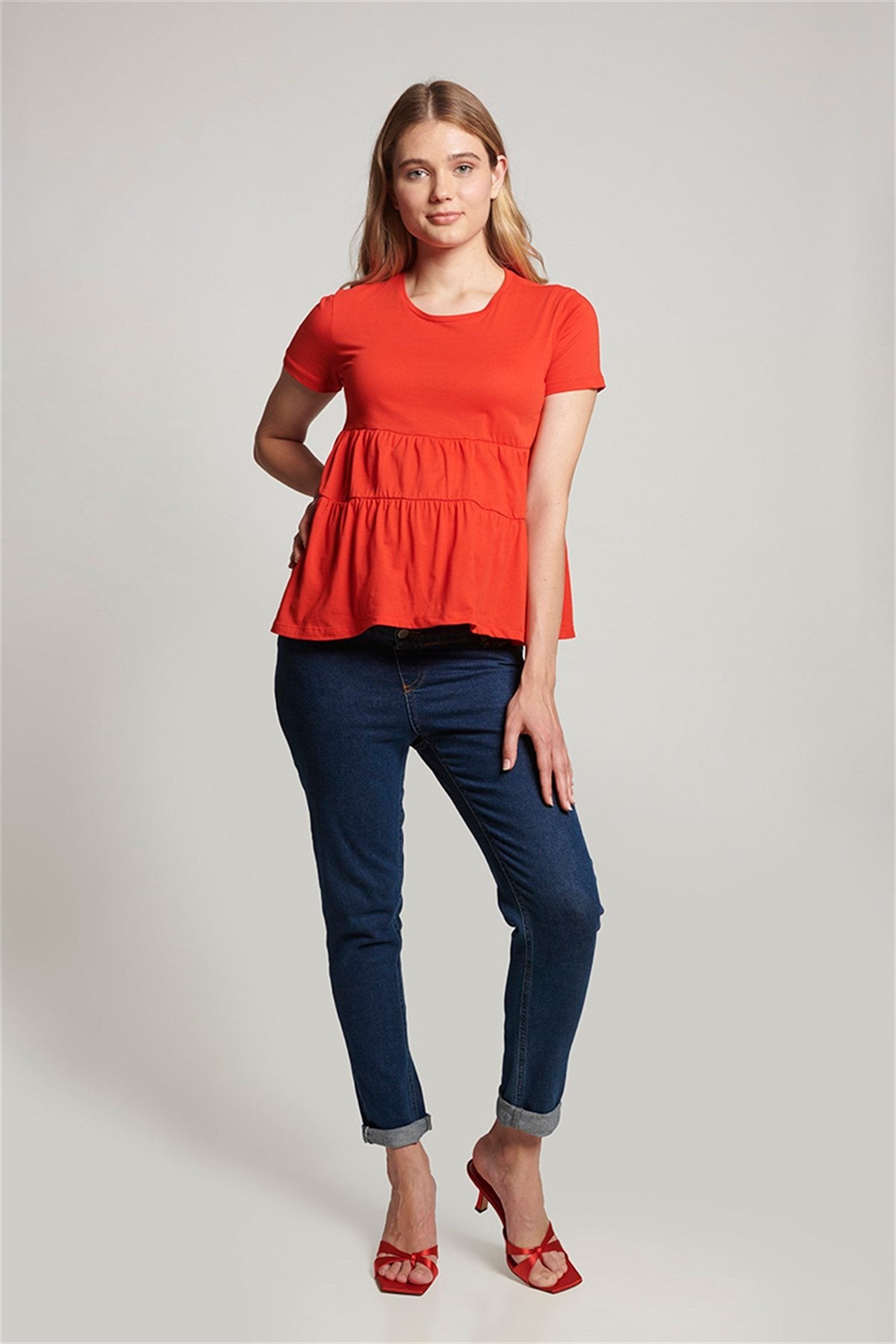 Luce Zwanger T-shirt - ROOD