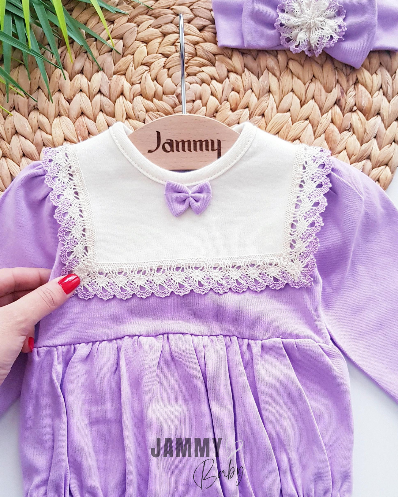 Madame Bandana Romper Vücut Seti-LILA