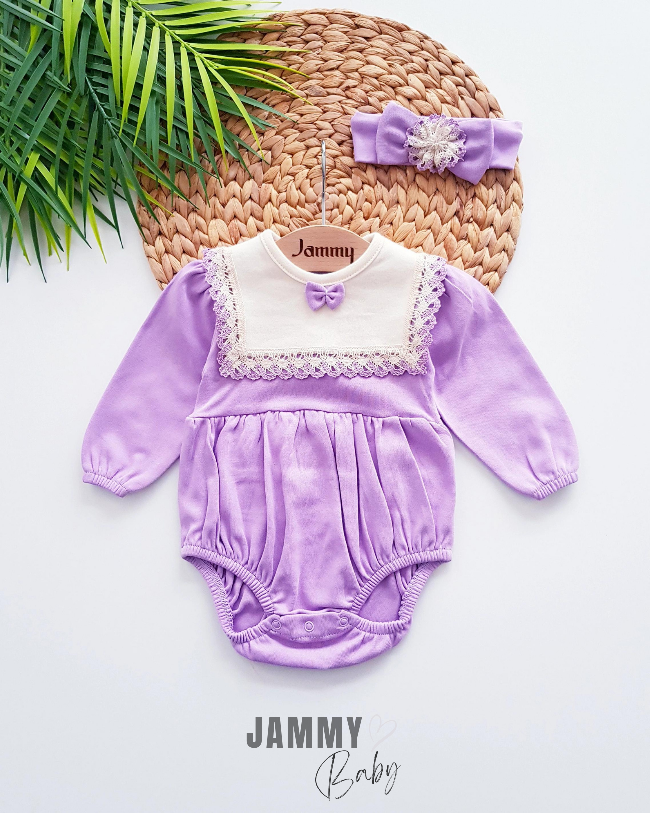 Madame Bandana Romper Vücut Seti-LILA
