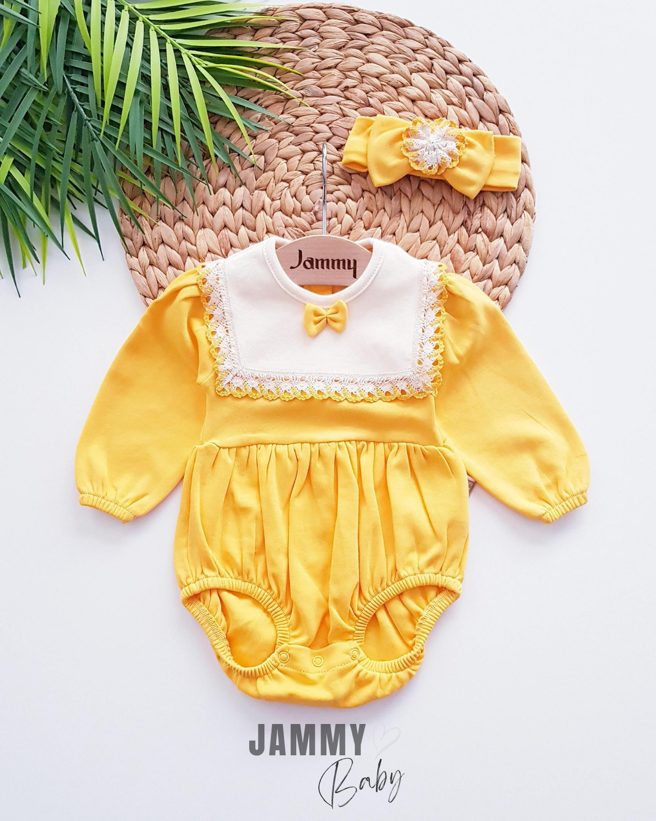 Madame Bandana Romper Vücut Seti-SARI
