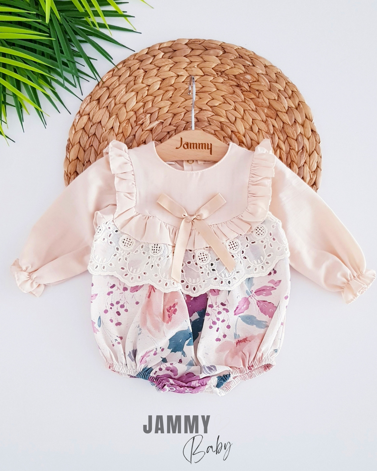 Mandy Saten Fiyonk Detaylı Bandana Tulum Takımı-PEMBE