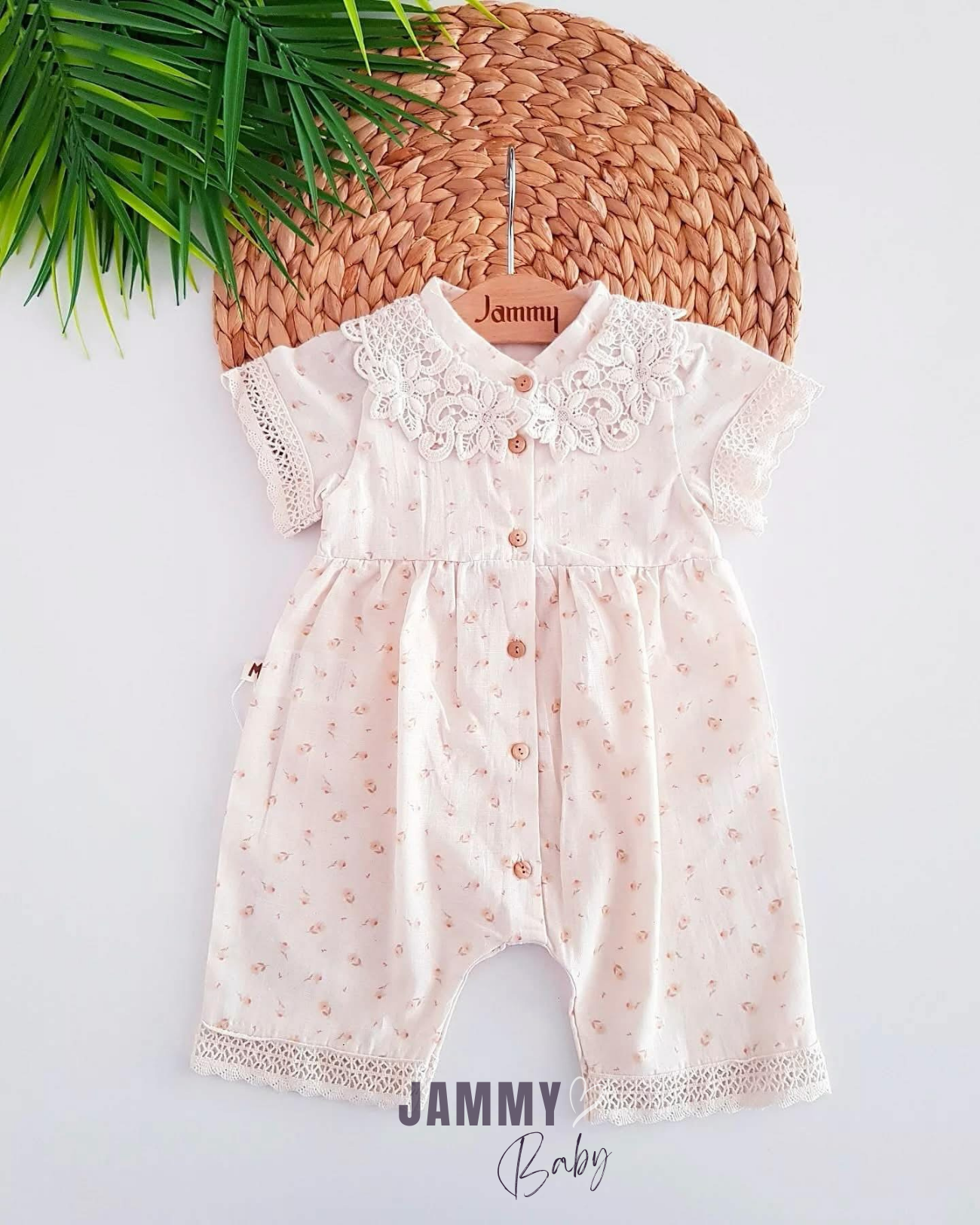 Mia Lace Collar Barbatos Jumpsuit-CREAM