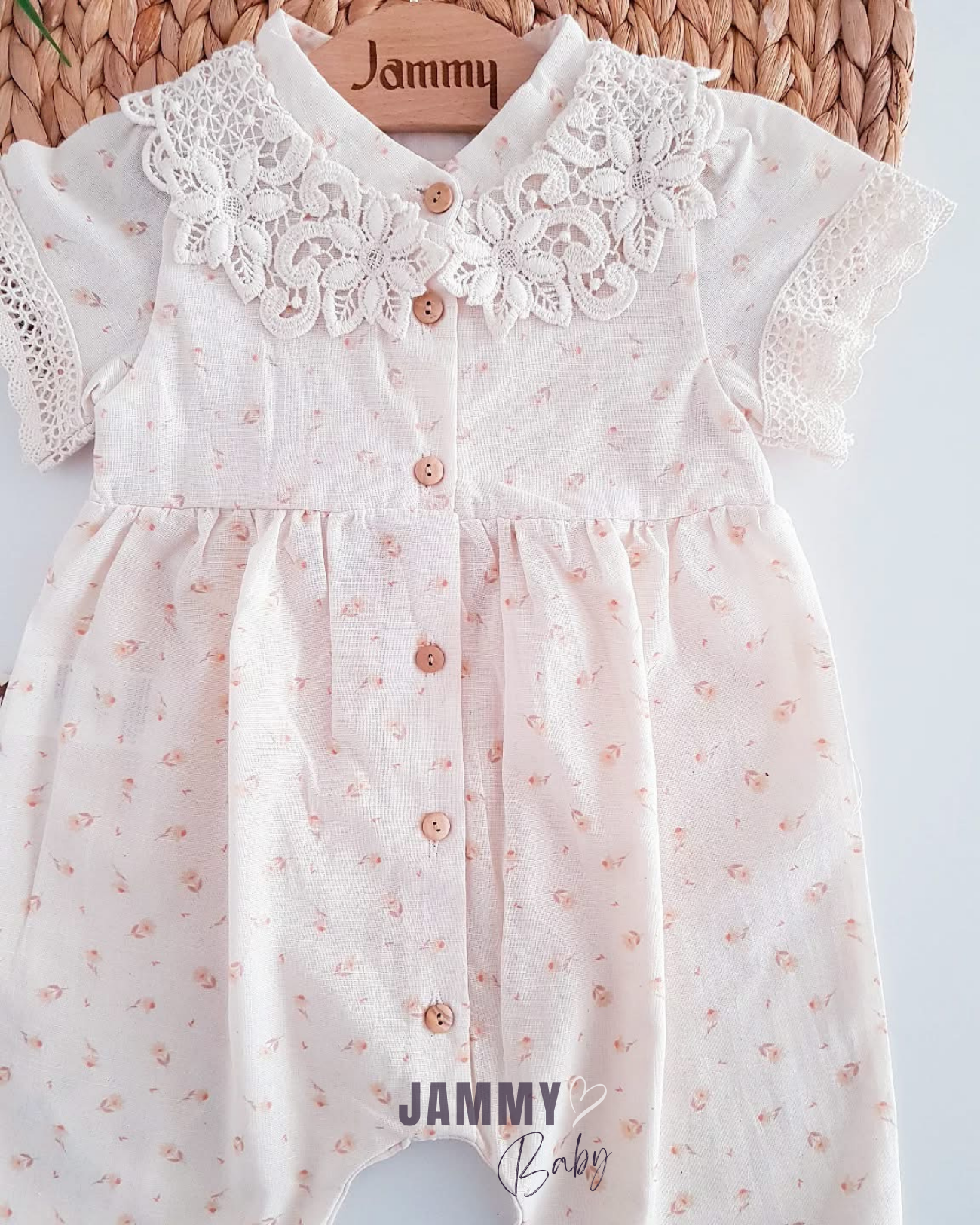 Mia Lace Collar Barbatos Jumpsuit-CREAM