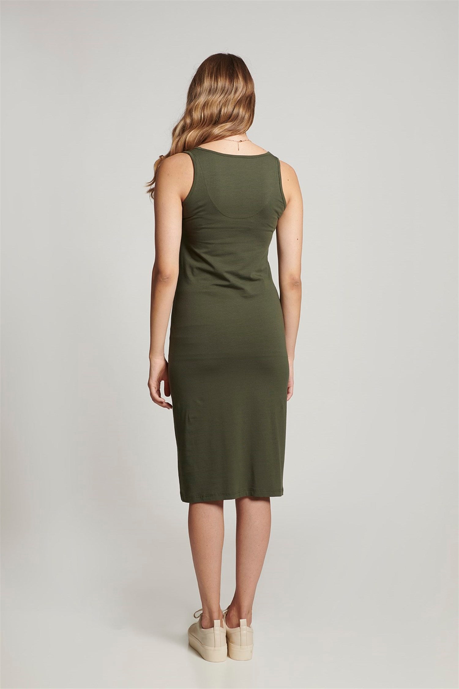 Michelle Zwangerschapsjurk - KHAKI