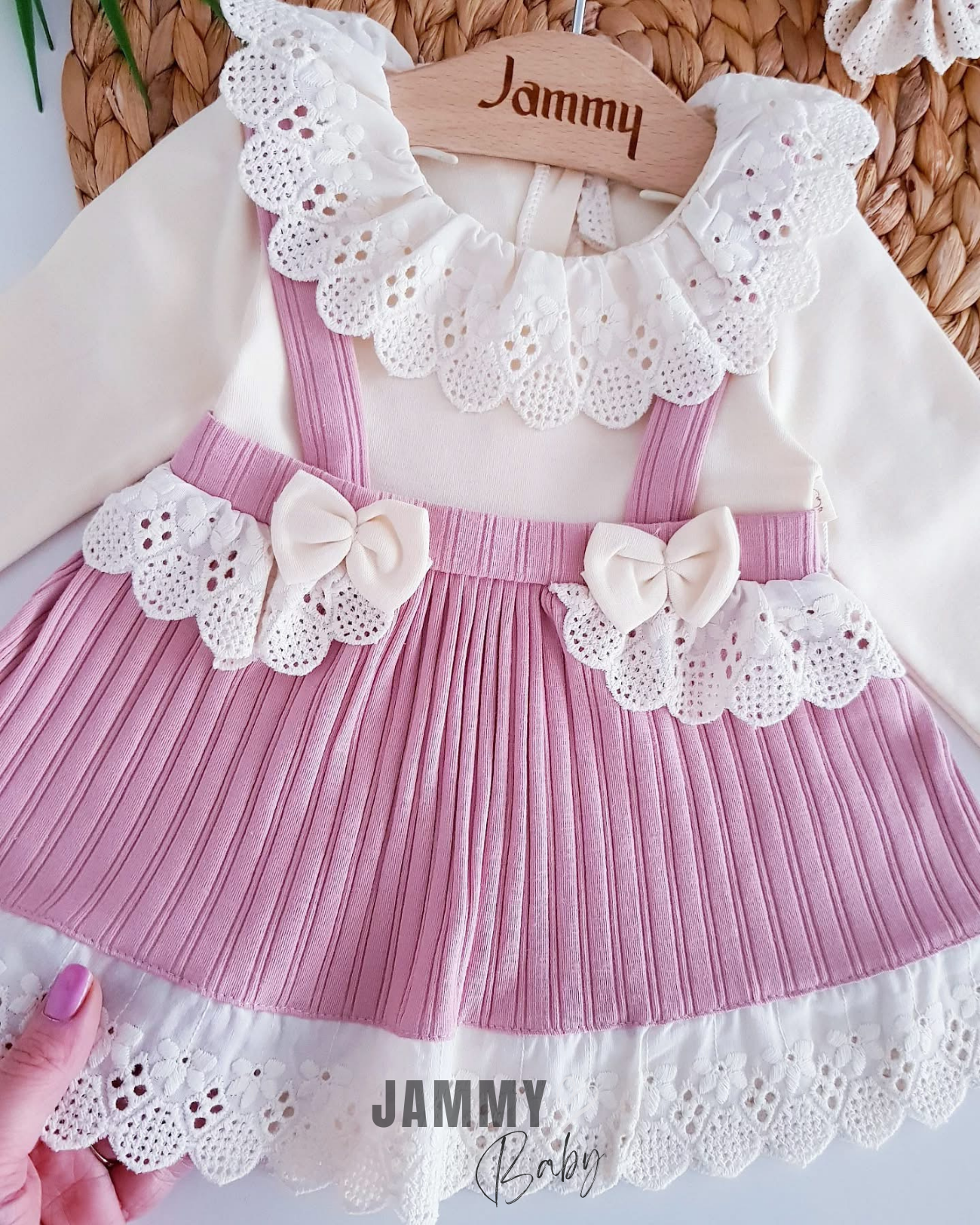Moneqlia Camisole Bandana Elbise Takımı-DRY ROSE