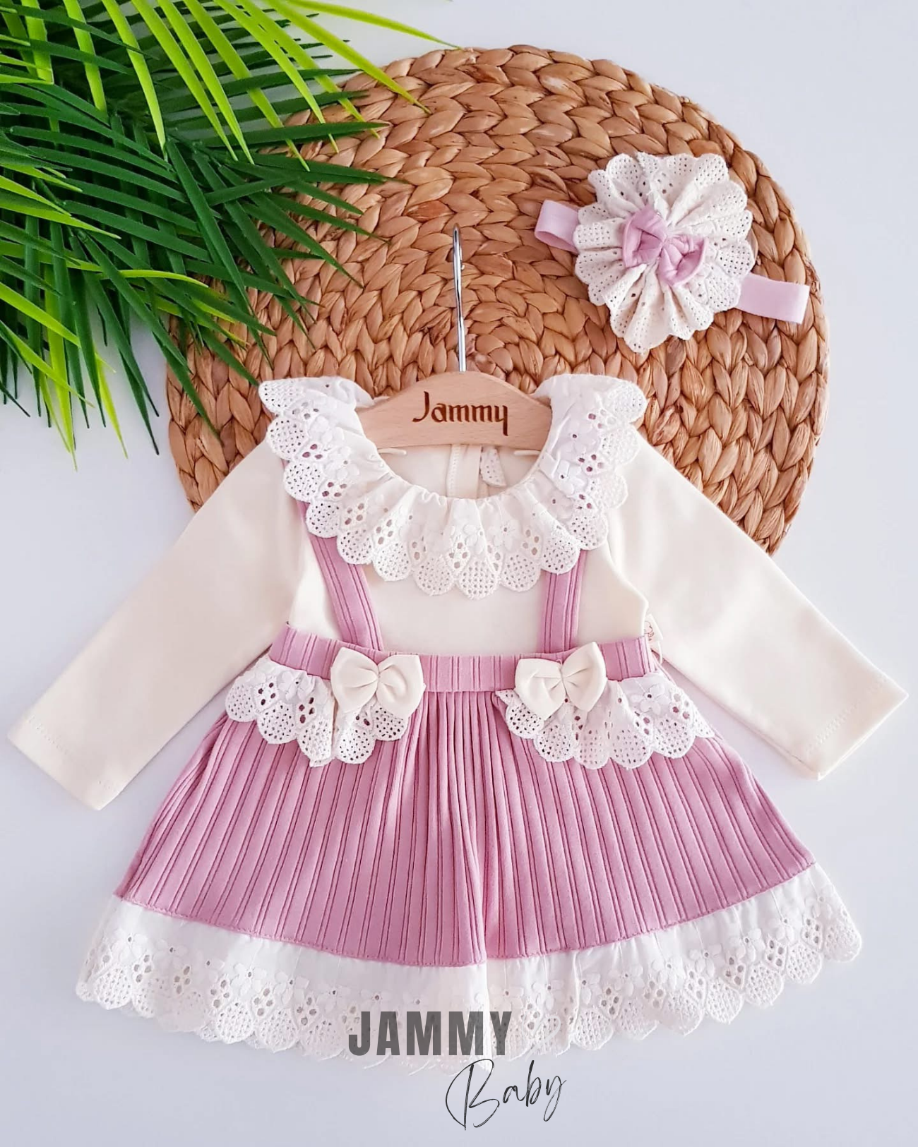 Moneqlia Camisole Bandana Elbise Takımı-DRY ROSE