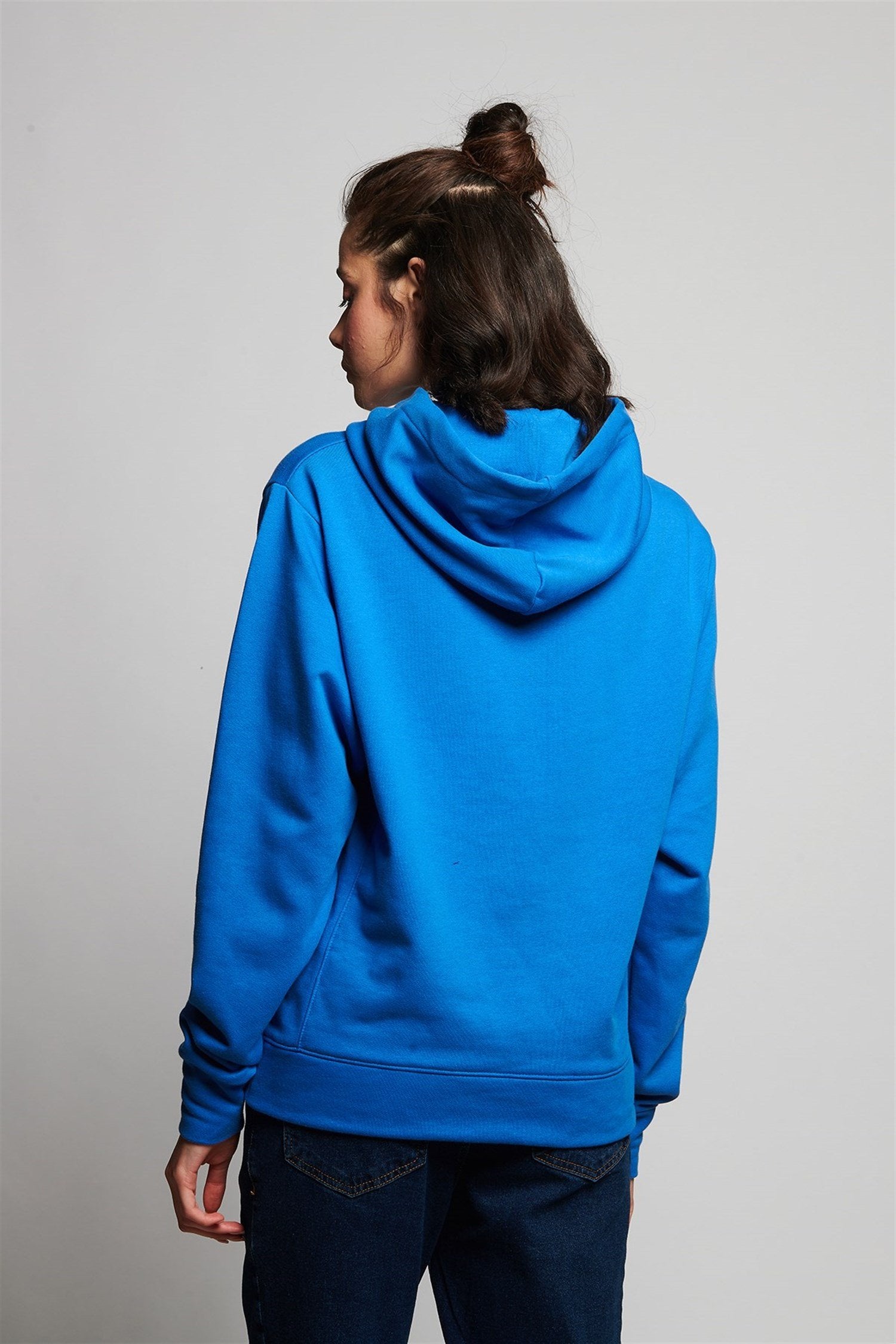 Nadia Zwangerschapssweatshirt met capuchon - BLAUW