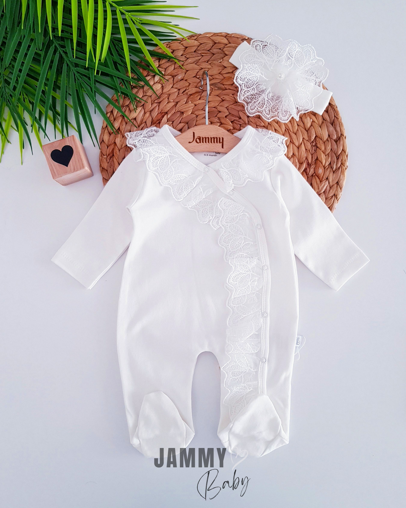 Patrice Lace Bandana Tulum Takımı-BEYAZ