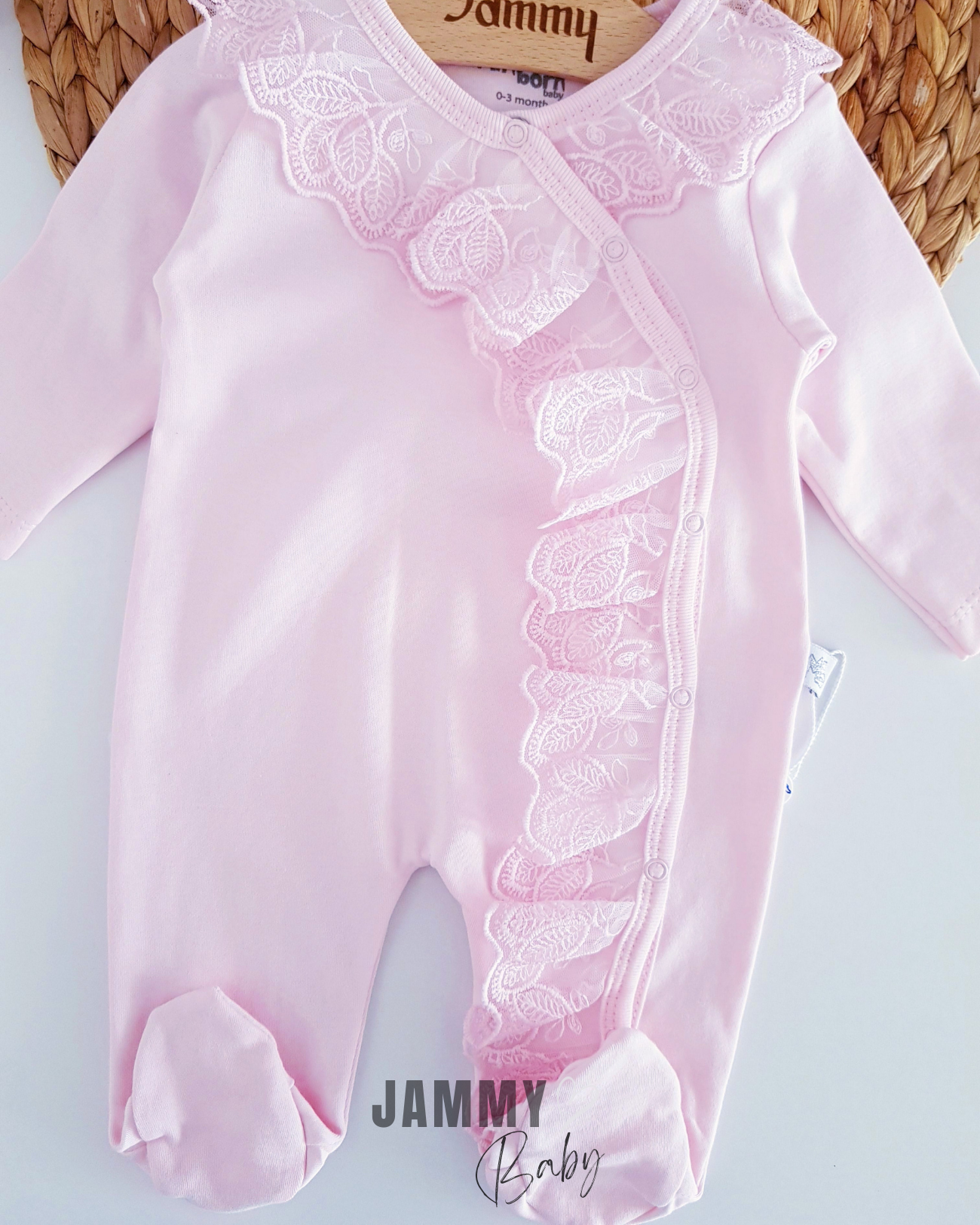 Patrice Lace Bandana Tulum Takımı-PEMBE