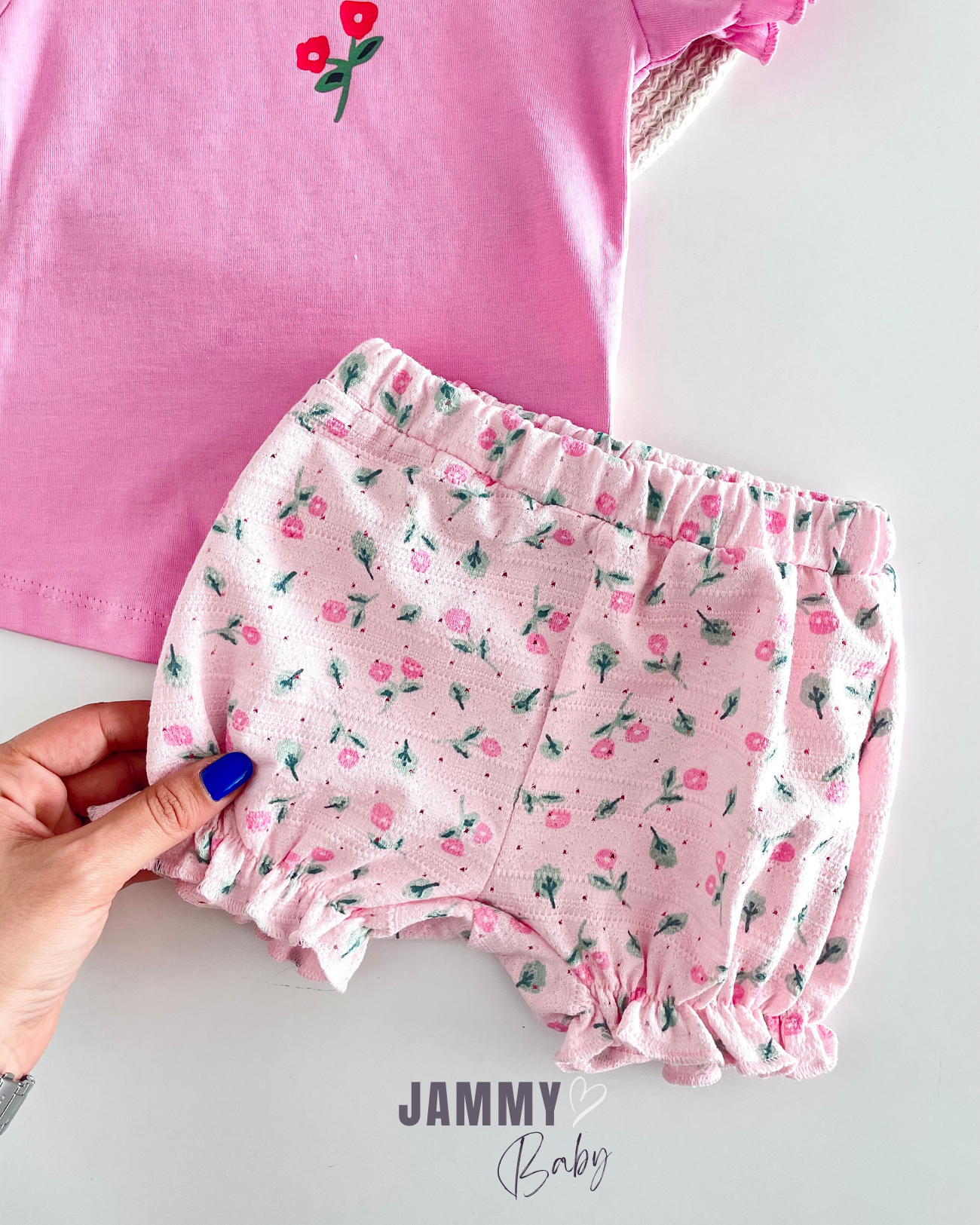 Penny Jacquard Shorts Set of 2 -PINK