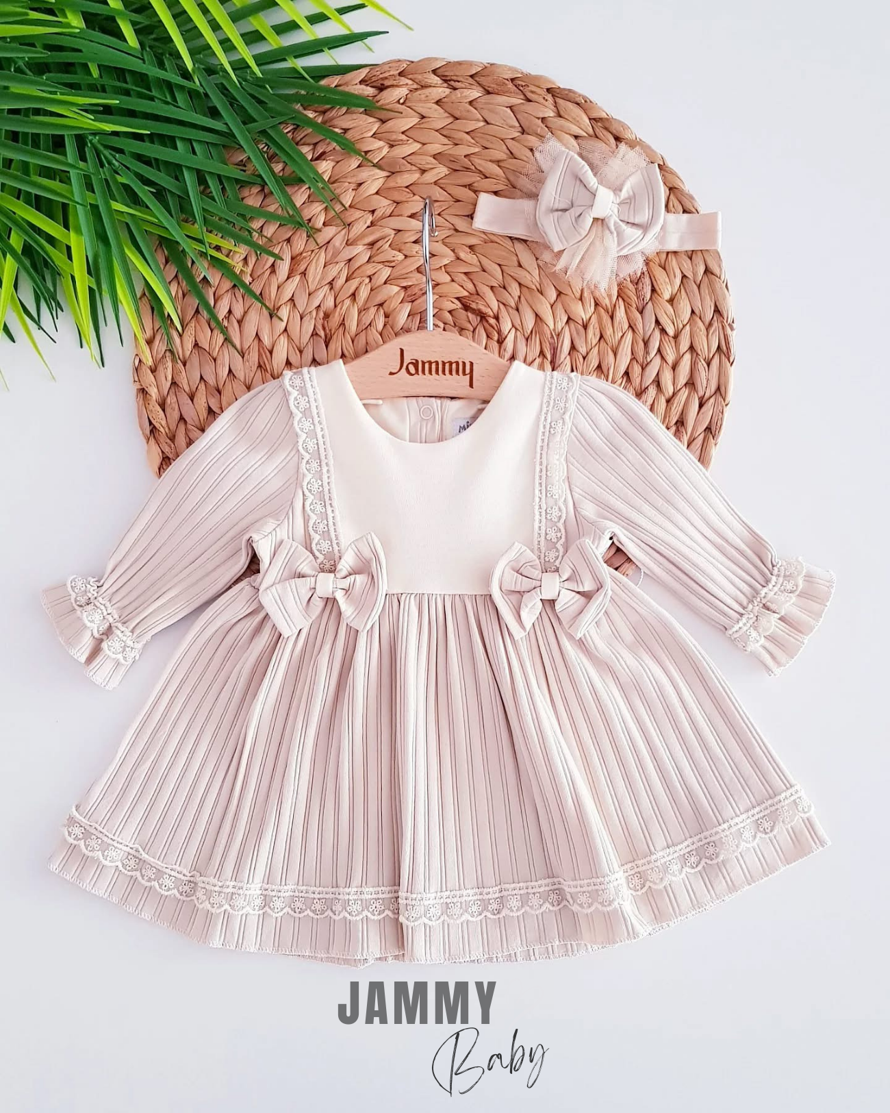 Perla Dantel Detaylı Atlet Elbise Takımı-BEIGE