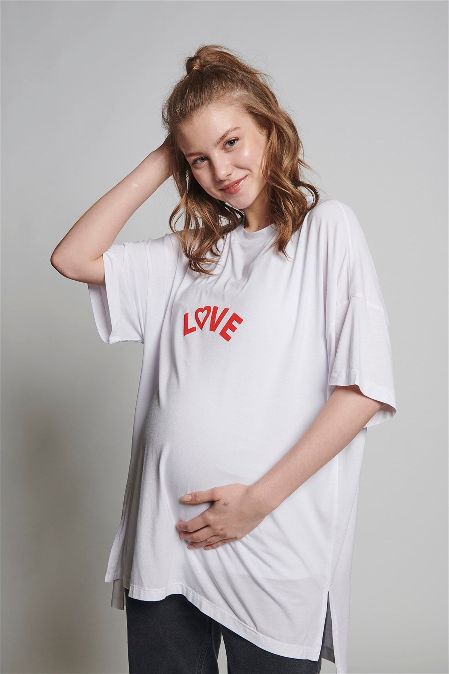 Rhett Zwangerschaps T-shirt - WIT