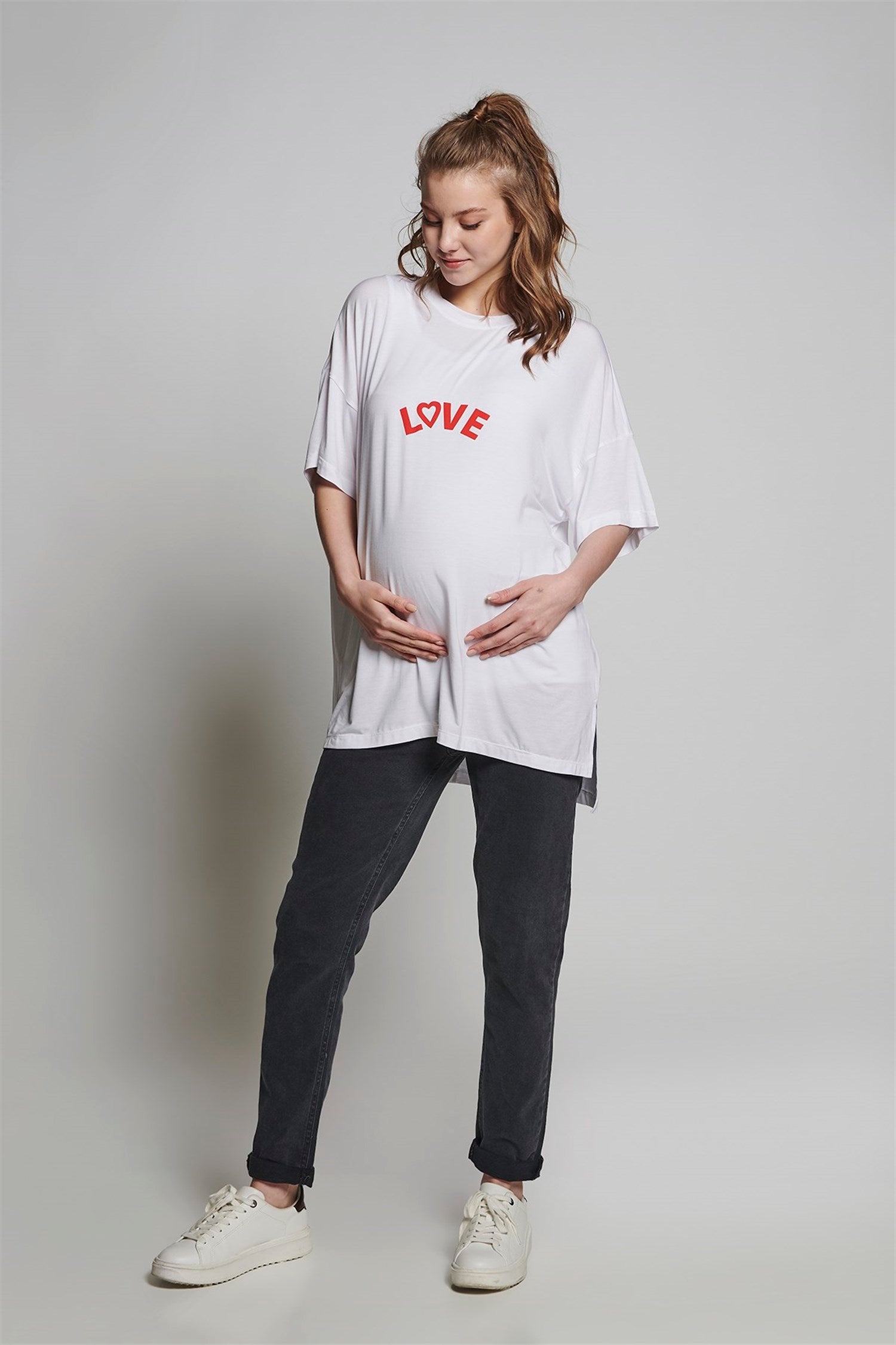 Rhett Zwangerschaps T-shirt - WIT